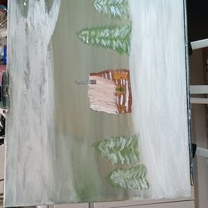 Original painting called Christmas in the Pines